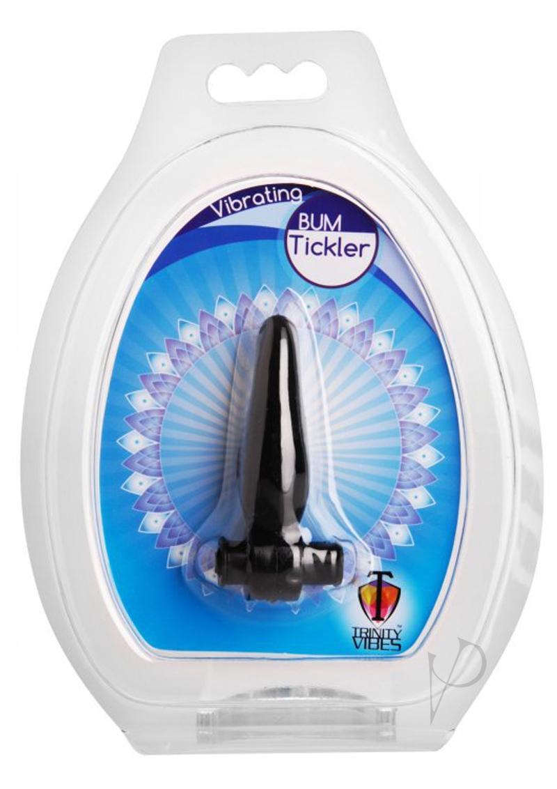 Trinity Vibes Vibrating Bum Tickler Mini Anal Plug - Black