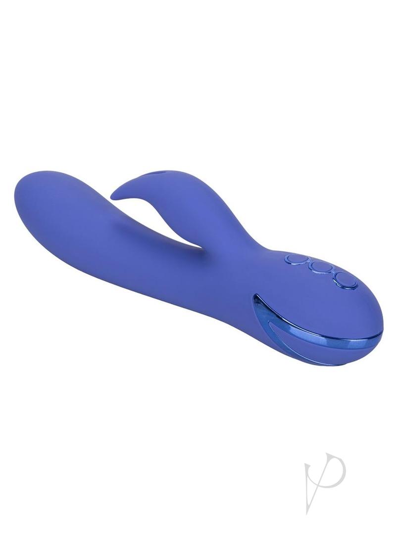 California Dreaming Beverly Hills Bunny Silicone USB Rechargeable Multifunction Waterproof - Blue