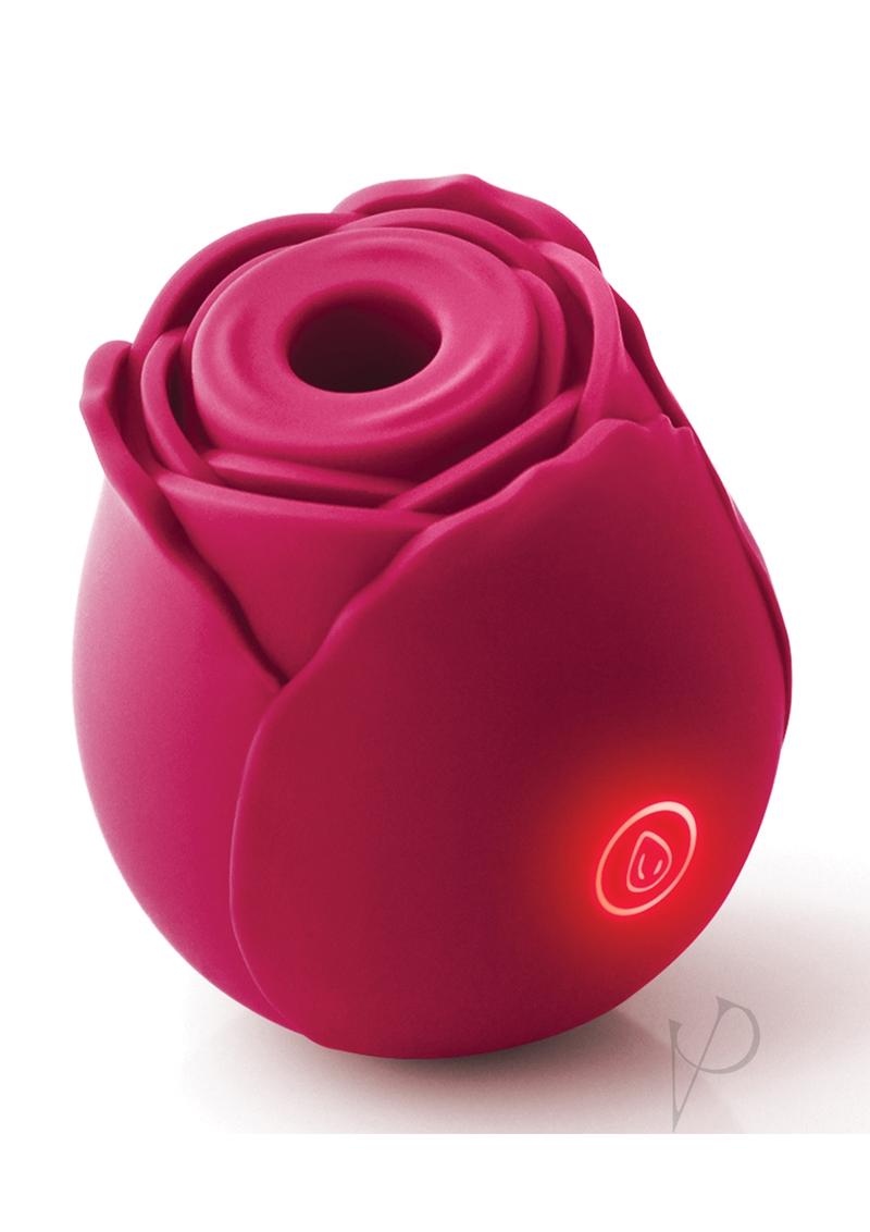 Inya The Rose Silicone Rechargeable Clitoral Stimulator - Red