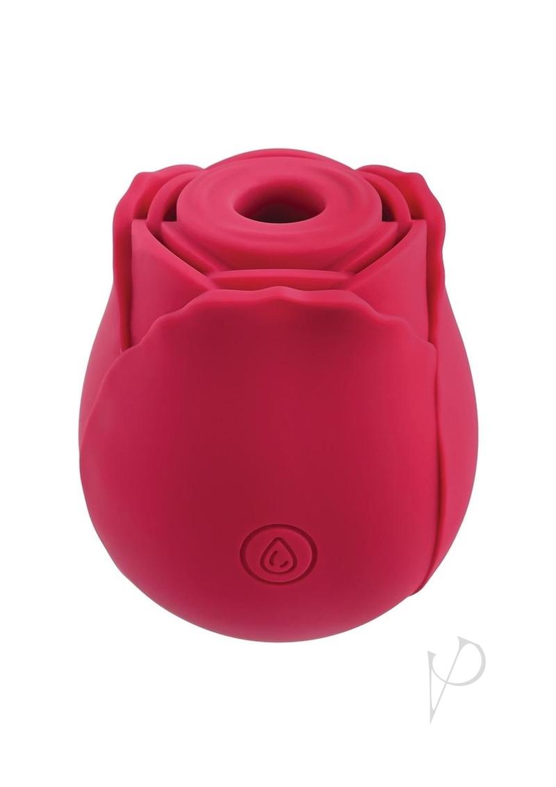 Adam & Eve Eve's Ravishing Rose Clit Pleaser Silicone Rechargeable Stimulator - Red