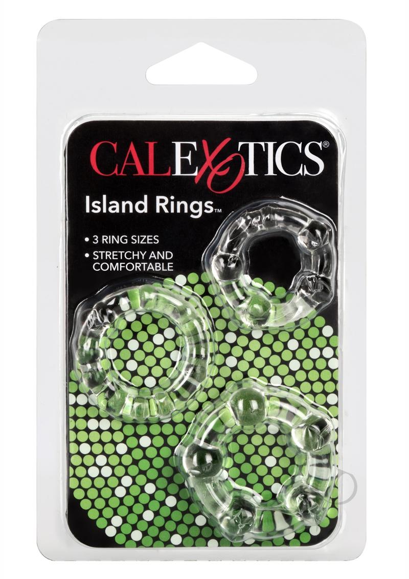 Island Rings Cock Rings (3 piece set) - Clear